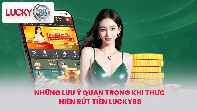 Những lưu ý quan trọng khi thực hiện rút tiền lucky88